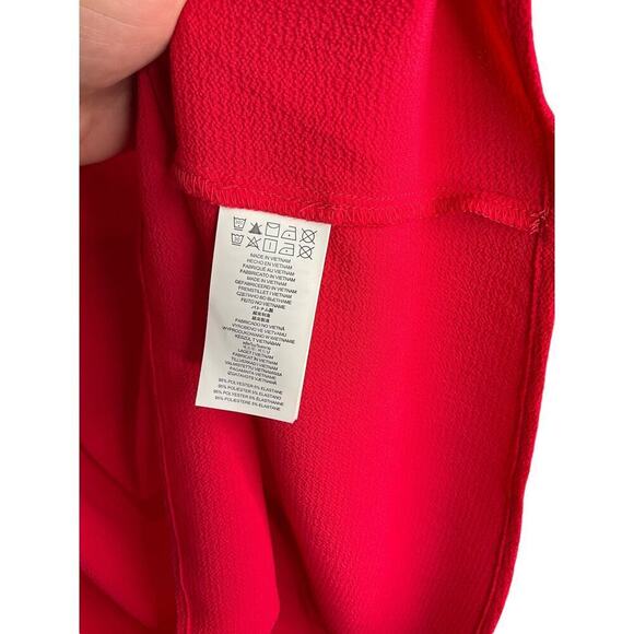 Michael Kors Top Short Sleeves Tie Cuffs Round Neck Peach Womens Size Large NWT - Picture 4 of 6